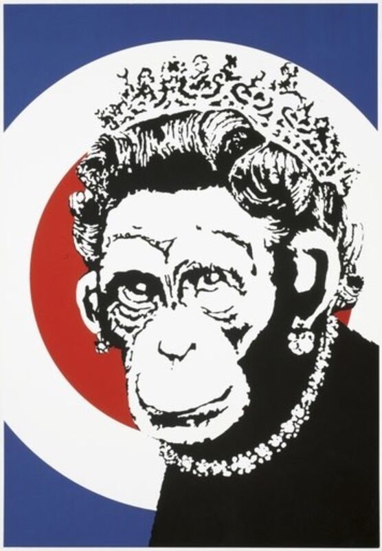 Banksy, ‘Monkey Queen’, 2003, Print, Screenprint, Maddox Gallery