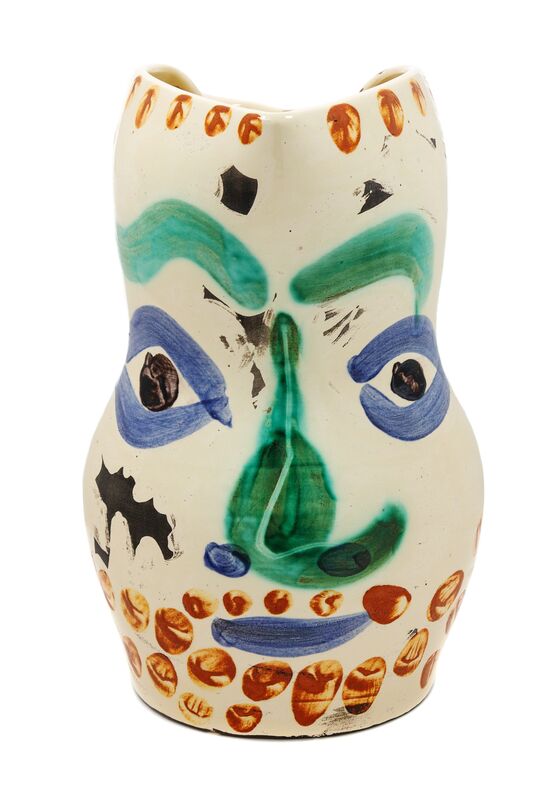 Pablo Picasso, ‘Face with Points’, 1969, Design/Decorative Art, Partially glazed ceramic, Hindman