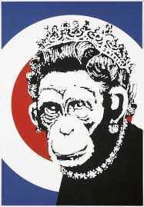 Banksy, ‘Monkey Queen’, 2003, Print, Screen print in colours on wove paper, Tate Ward Auctions