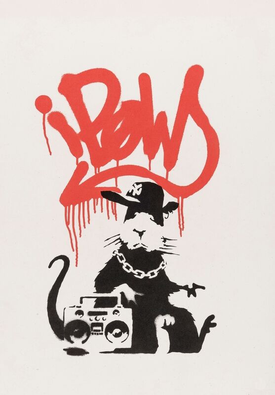 Banksy, ‘Gangsta Rat’, 2004, Print, Screenprint in colours, Forum Auctions