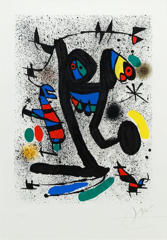 Joan Miró, ‘Butterfly Girl, La Demoiselle aux Papillons for Derrière le Miroir’, 1971, Print, Lithograph, Hindman