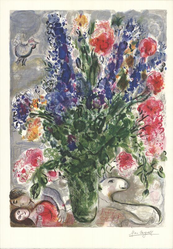 Marc Chagall, ‘Les Lupins Bleus (after)’, 1988, Ephemera or Merchandise, Offset Lithograph, ArtWise