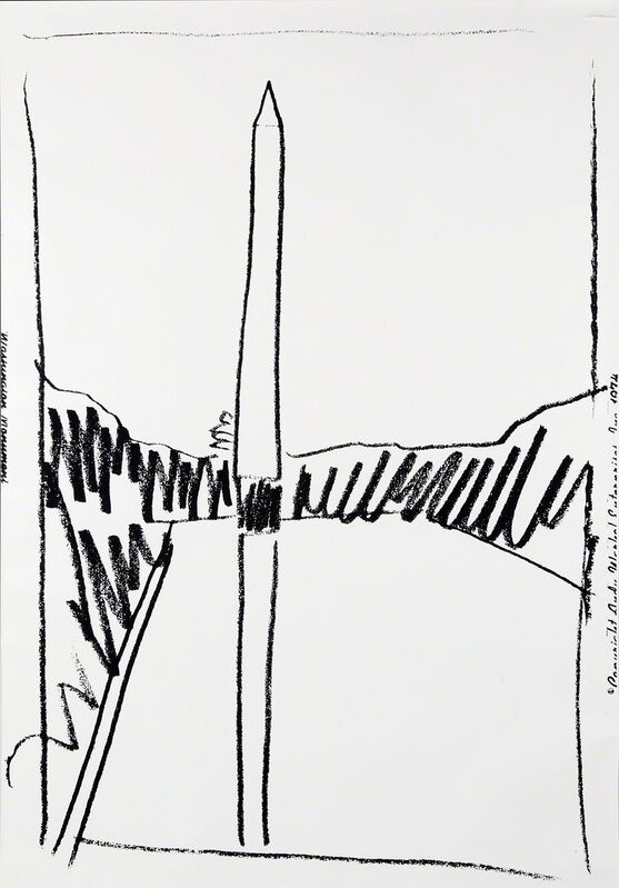 Andy Warhol, ‘Washington Monument’, 1974, Print, Serigraph on wall paper, Bertolami Fine Arts