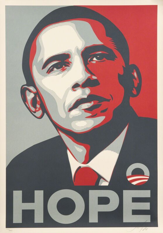 Shepard Fairey, ‘Hope (Obama)’, 2008, Print, Offset lithograph on paper, Julien's Auctions