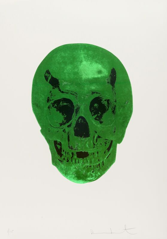 Damien Hirst, ‘The Dead (Lime Green/Island Copper)’, 2014, Print, Foilblock print in colours, on Somerset wove paper, Forum Auctions