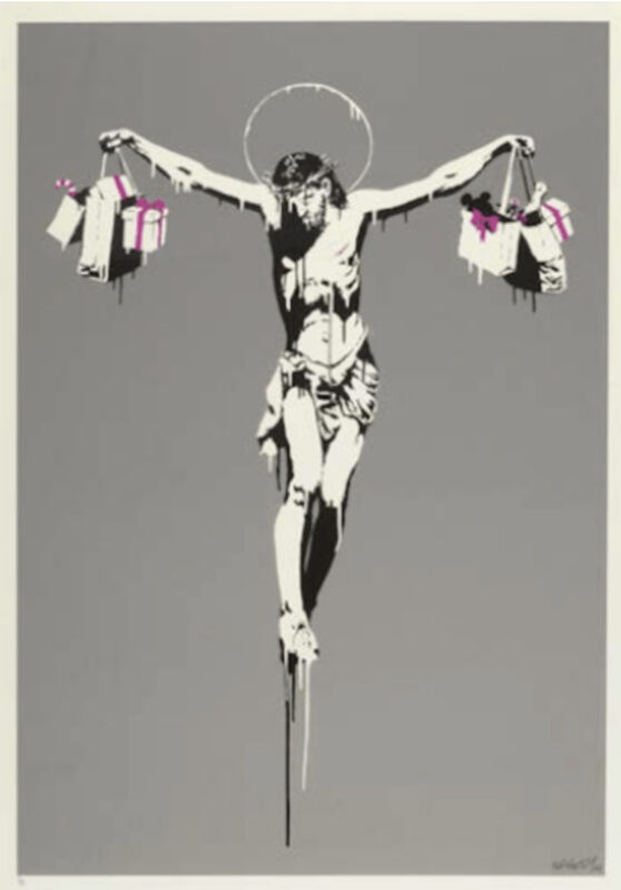 Banksy, ‘Christ With Shopping Bags’, 2004, Print, Screen Print on Paper, ArtLife Gallery