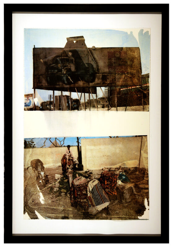 Robert Rauschenberg, ‘Ethnic Cultures’, 1994, Drawing, Collage or other Work on Paper, Lithograph With Vegetable Dye Water Transfer on Arches Infinity Paper, Keyes Art