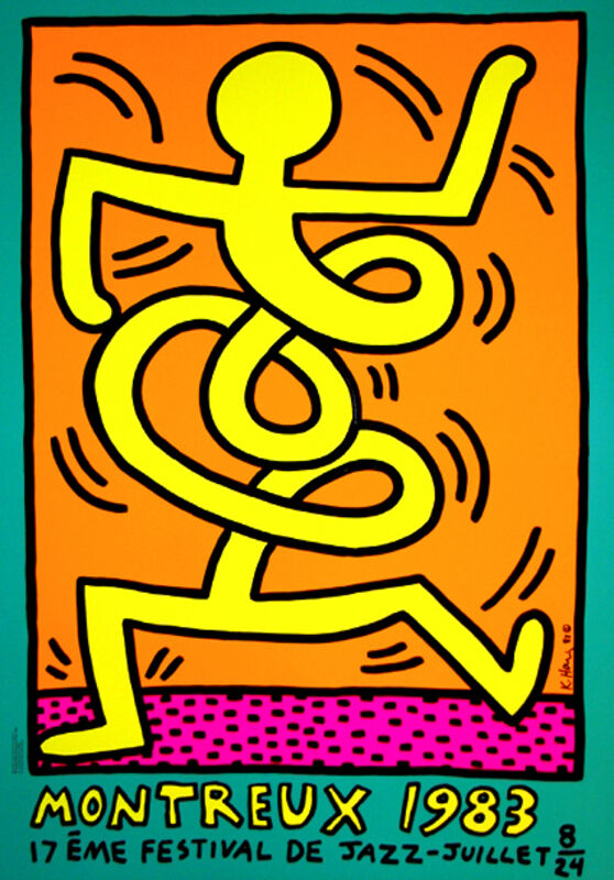 Keith Haring, ‘Montreux 17ème / Festival de Jazz’, 1983, Posters, Screenprint, Woodward Gallery
