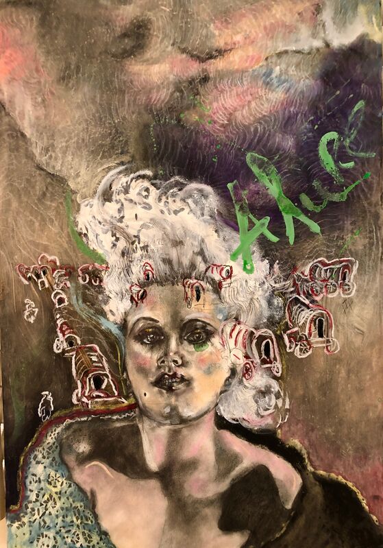Viveka Barnett, ‘Alure’, 2020, Mixed Media, Mixed media and acrylic on paper, Heidi Vaughan Fine Art
