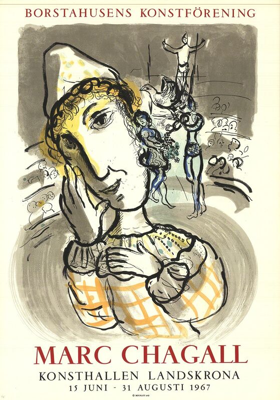 Marc Chagall, ‘Circus with Yellow Clown’, 1967, Print, Color Lithograph, ArtWise