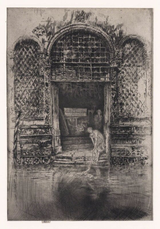 James Abbott McNeill Whistler, ‘The Doorway.’, 1880, Print, Etching, The Old Print Shop, Inc.
