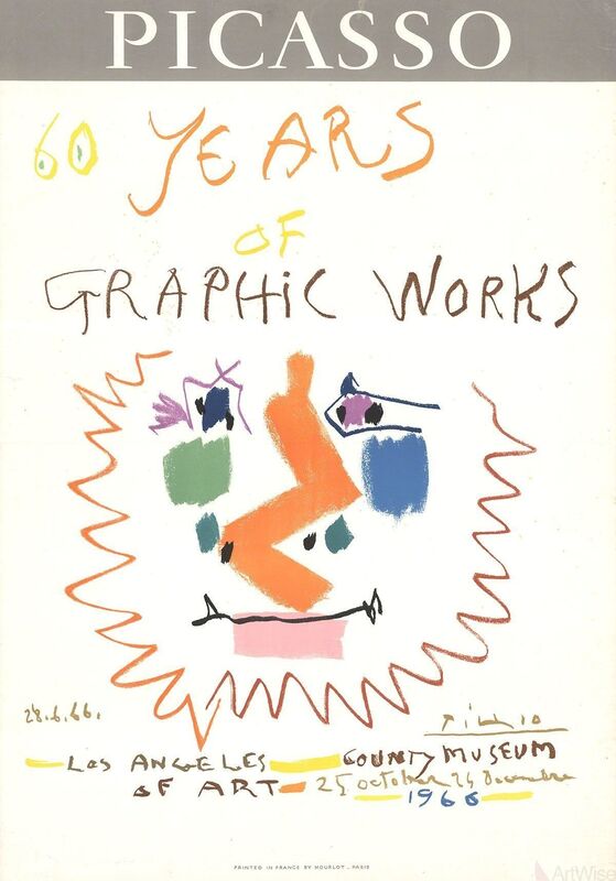 Pablo Picasso, ‘60 Years of Graphic Works’, 1966, Print, Stone Lithograph, ArtWise