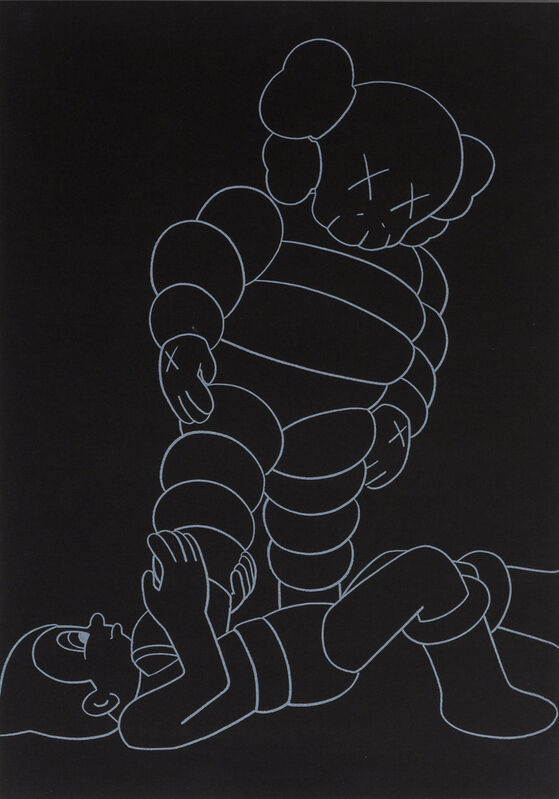 KAWS, ‘Chum vs. Astroboy’, 2002, Print, Screenprint on black wove paper, Heritage Auctions
