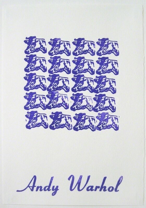 Andy Warhol, ‘Purple Cows (FS II.17A)’, 1967, Print, Rubber Stamp, Revolver Gallery