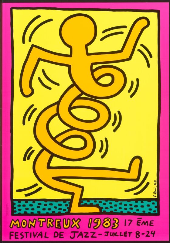 Keith Haring, ‘Montreux Jazz Festival’, 1983, Print, Screenprint in colors on smooth wove paper, Heritage Auctions