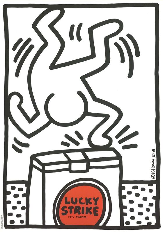 Keith Haring, ‘Lucky Strike’, 1987, Posters, Offset Lithograph, ArtWise