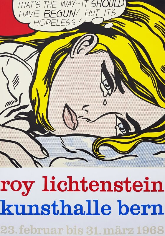 Roy Lichtenstein, ‘Kunsthalle Bern (Hopeless)’, 1968, Posters, Screenprint, Exhibition Poster, Graves International Art