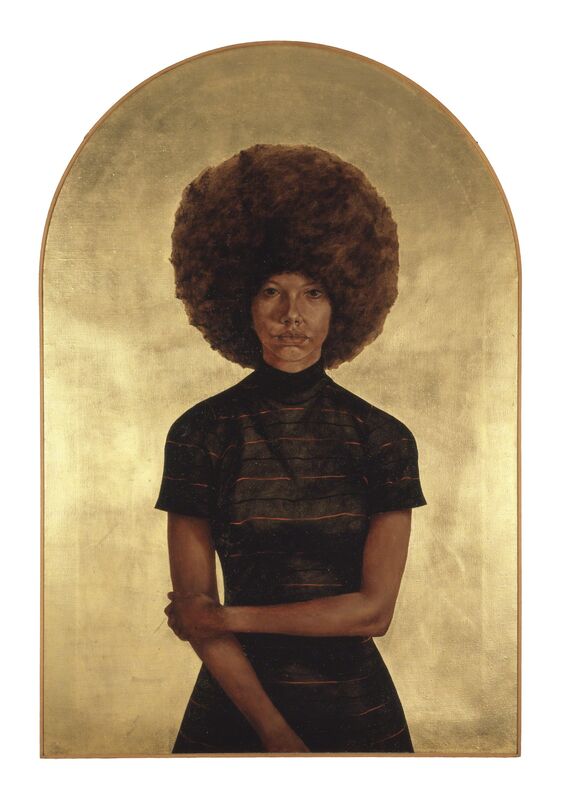 Barkley L. Hendricks, ‘Lawdy Mama’, 1969, Painting, Oil and gold leaf on canvas, The Studio Museum in Harlem