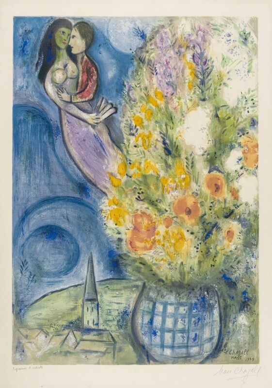 Marc Chagall, ‘Les Coquilicots (Charles Sorlier 2)’, 1949, Print, Lithograph printed in colours on Arches paper, Forum Auctions