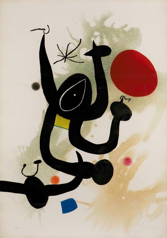 Joan Miró, ‘Serpentine’, 1979, Print, Colored etching, Cambi