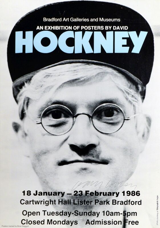 David Hockney, ‘An Exhibition of Posters by David Hockney (Bradford Art Galleries & Musuems)’, 1986, Print, Offset lithograph in colours/poster, Roseberys