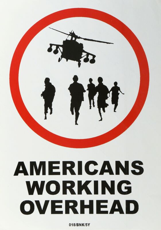 Banksy, ‘Americans Working Overhead’, 2006, Mixed Media, Chiswick Auctions