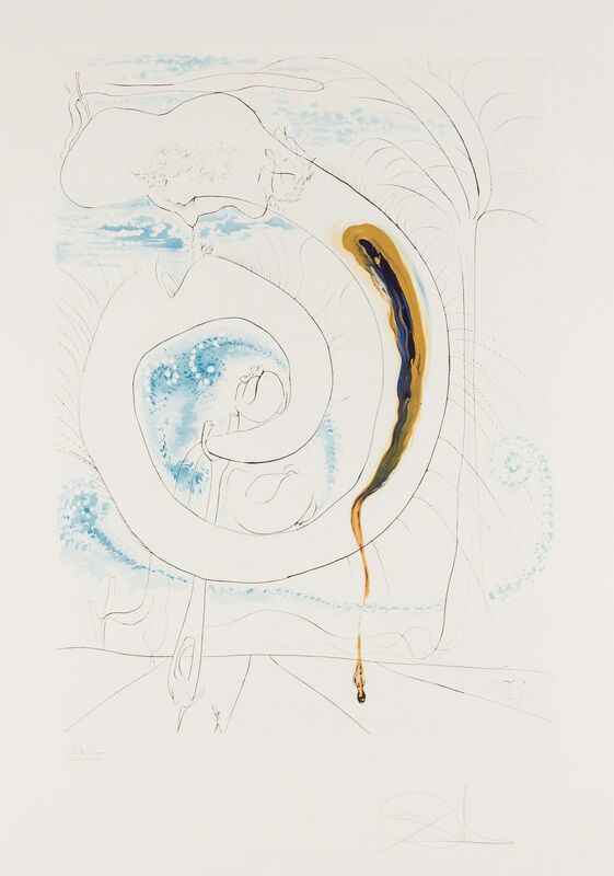 Salvador Dalí, ‘Le Cercle Viscéral du Cosmos (Field 74-12-D; M&L 647)’, 1974, Print, Etching with drypoint and lithograph printed in colours, Forum Auctions