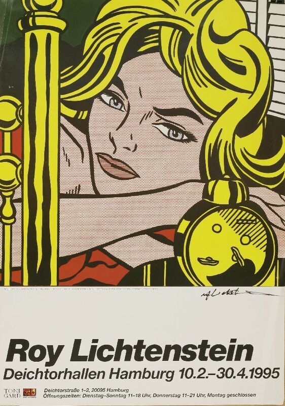 Roy Lichtenstein, ‘Blonde Waiting’, 1995, Print, Offset lithographic poster printed in colours, Sworders