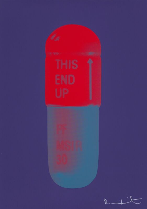 Damien Hirst, ‘The Cure - Violet/Electric Red/Powder Blue’, 2014, Print, Silkscreen on Somerset Tub Sized 410gsm. Signed and numbered., Paul Stolper Gallery