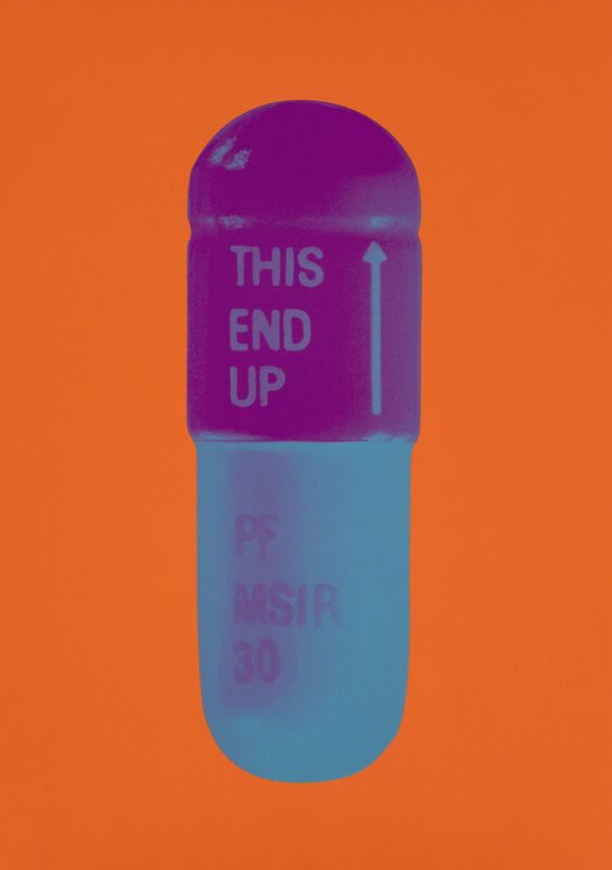 Damien Hirst, ‘The Cure - Bright Orange/Orchid/Air Force Blue’, 2014, Print, Silkscreen on Somerset Tub Sized 410gsm. Signed and numbered., Paul Stolper Gallery