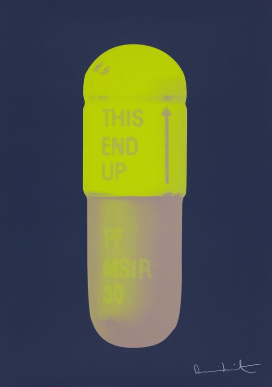 Damien Hirst, ‘The Cure - Midnight Blue/Neon Green/Fizzy Pink’, 2014, Print, Silkscreen on Somerset Tub Sized 410gsm. Signed and numbered., Paul Stolper Gallery
