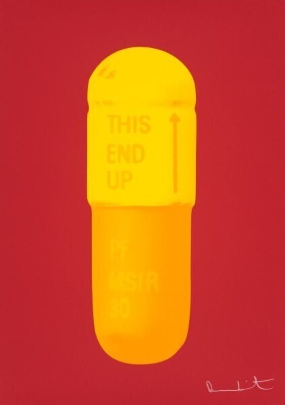 Damien Hirst, ‘The Cure (Fire Red/Sun Yellow/Fire Orange)’, 2014, Print, Silkscreen in colours on Somerset Tub Sized 410gsm paper, Tate Ward Auctions