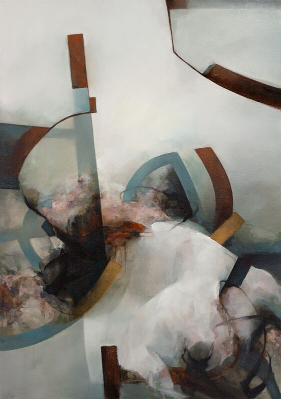 David Mellen, ‘Abstract Oil on Linen: 'Corrida'’, 2021, Painting, Oil on Linen, Ivy Brown Gallery