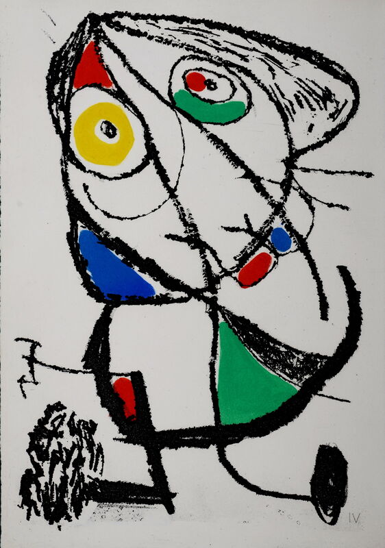Joan Miró, ‘Le Courtisan grotesque’, 1974, Print, Color aquatint on Auvergne paper, NCAG