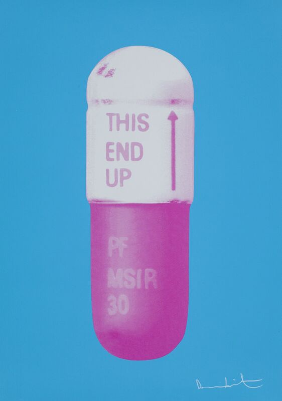 Damien Hirst, ‘The Cure - Vivid Blue/Cloudy Pink/Candy Floss Pink’, 2014, Print, Silkscreen on Somerset Tub Sized 410gsm. Signed and numbered., Paul Stolper Gallery