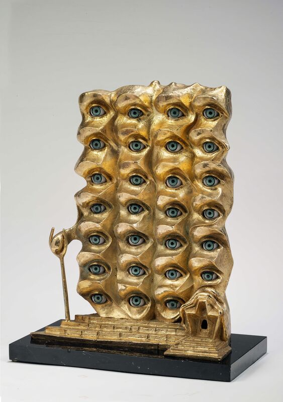 Salvador Dalí, ‘Les Yeux Surréalistes’, 1980, Sculpture, Bronze with golden patina, Galerie de Souzy