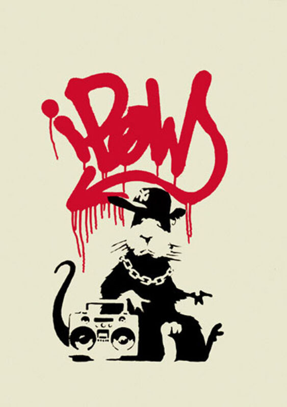 Banksy, ‘Gangsta Rat (Signed) ’, 2004, Print, Screen Print, Prescription Art