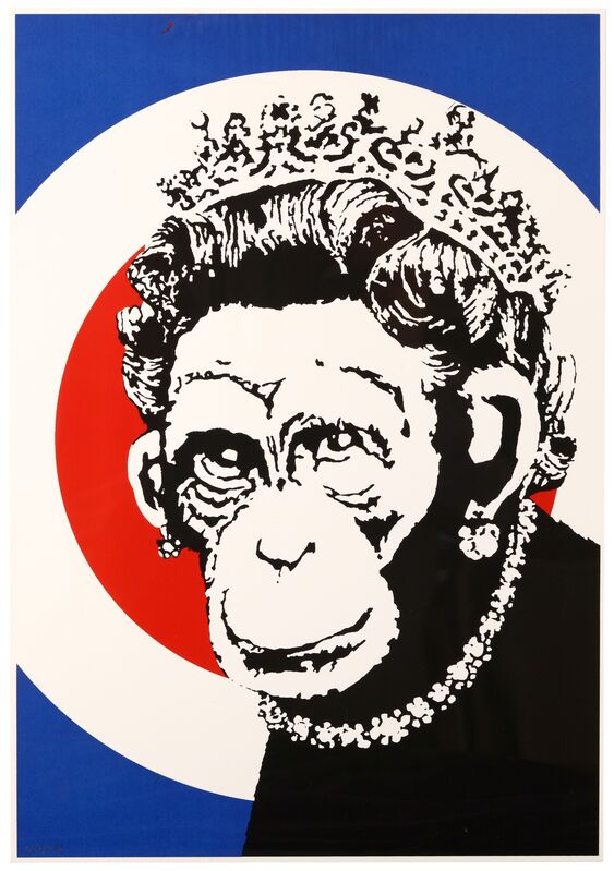 Banksy, ‘Monkey Queen’, 2003, Print, Screenprint In Colour, Chiswick Auctions