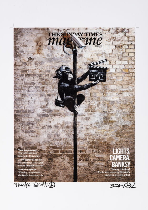 Banksy, ‘Lights, Camera, Banksy’, 2009, Photography, Unique C-Type print on photographic paper, Tate Ward Auctions