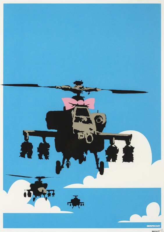 Banksy, ‘Happy Choppers’, 2003, Print, Screenprint in colours, on wove paper, Forum Auctions