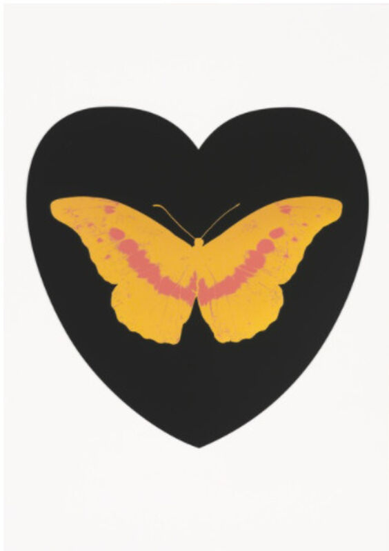 Damien Hirst, ‘I Love You - Black/Cool Gold/Loganberry’, 2015, Print, Silkscreen, ARUSHI