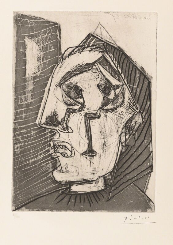 Pablo Picasso, ‘Weeping Woman in Front of a Wall’, 1937, Print, Christopher-Clark Fine Art
