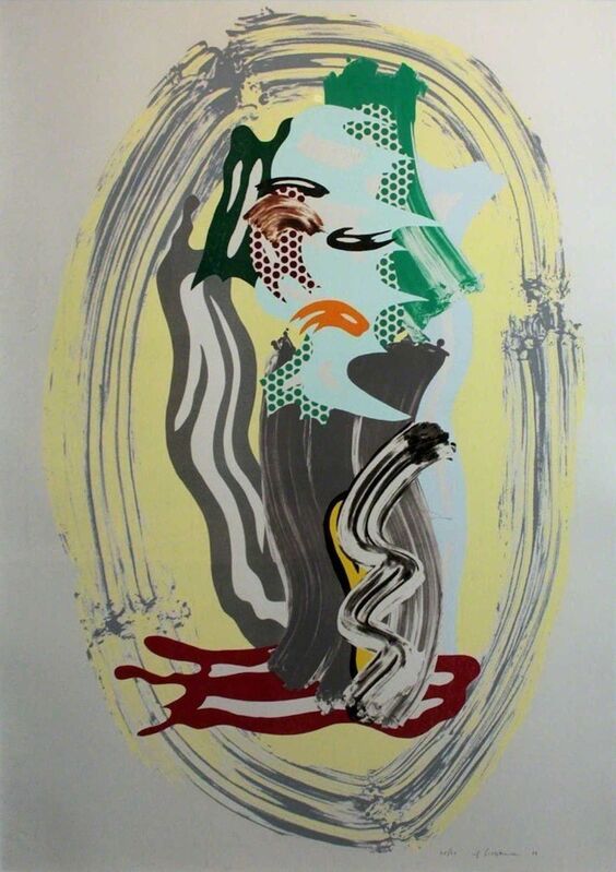 Roy Lichtenstein, ‘Green Face, from Brushstroke Figures’, 1989, Print, Lithograph, Waxtype, Woodcut and screenprint on 638-g/m2 cold-pressed Saunders Waterford paper, Gregg Shienbaum Fine Art