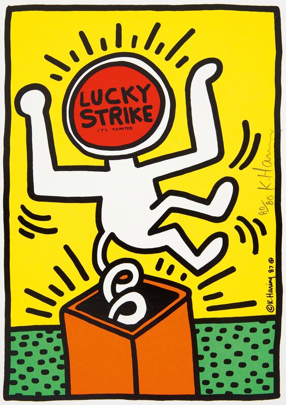 Keith Haring, ‘Lucky Strike  (3)’, 1987, Print, Screenprint, Fine Art Mia
