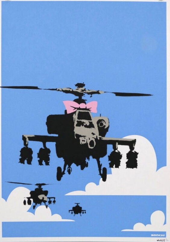 Banksy, ‘Happy Choppers (Signed)’, 2003, Print, Screen Print, ArtLife Gallery
