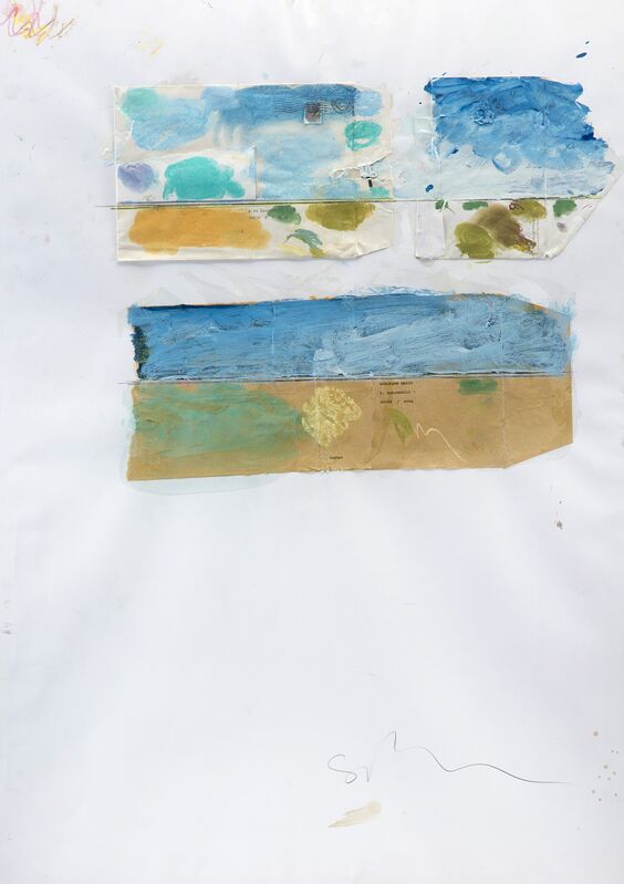 Mario Schifano, ‘Untitled’, 1978, Mixed Media, Enamel, pastel and collage on paper, Il Ponte