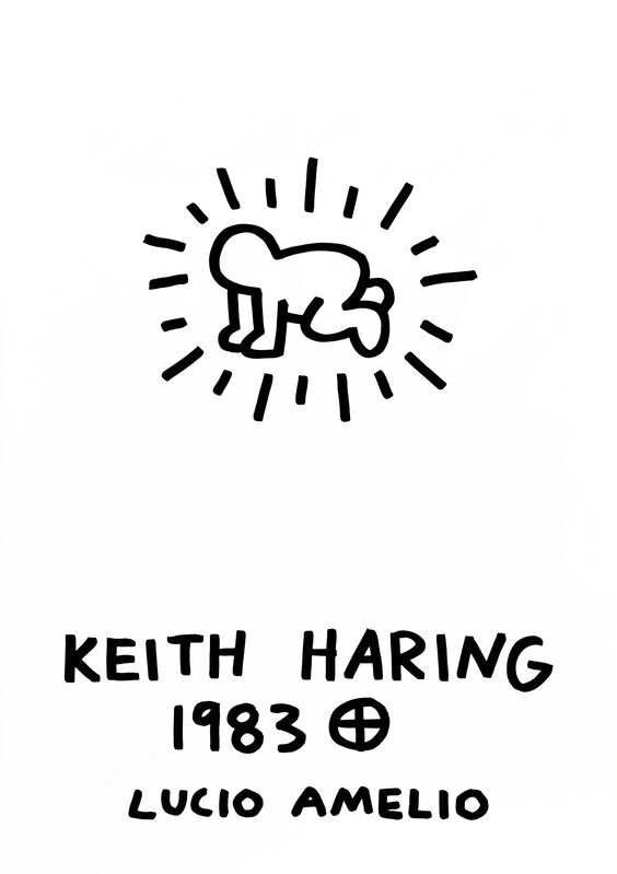 Keith Haring, ‘Keith Haring Lucio Amelio 1983 (lithographic poster)’, 1983, Posters, Lithographic poster, Lot 180