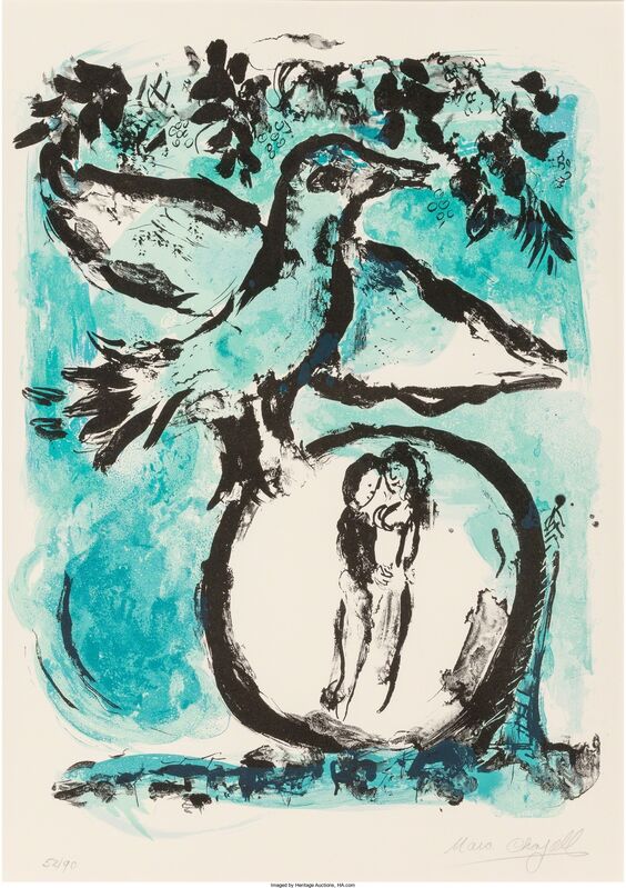 Marc Chagall, ‘L'Oiseau vert (The Green Bird)’, 1962, Print, Lithograph in colors, Heritage Auctions