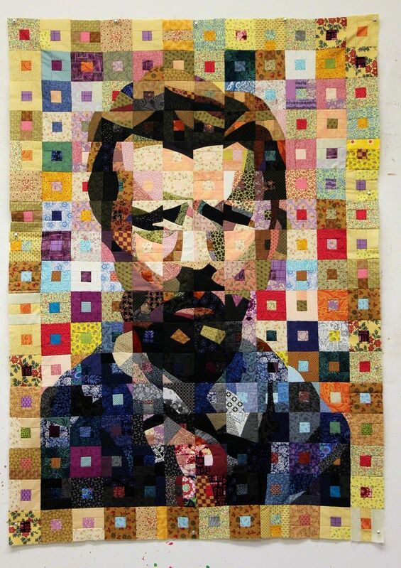 Jack Edson, ‘Georges Seurat Portrait’, 2018, Textile Arts, Cotton fabric, Eleven Twenty Projects