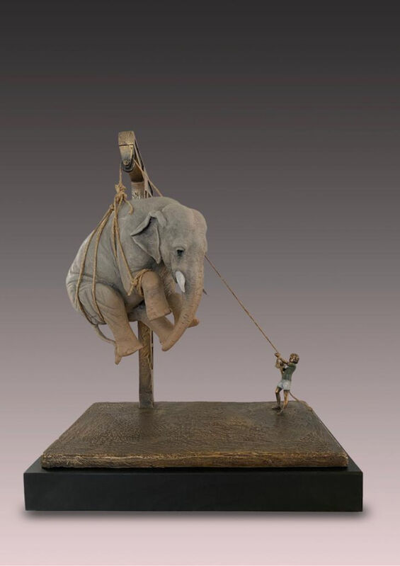 Stefano Bombardieri, ‘Elia e l'Elefante piccolo’, 2020, Sculpture, Bronze, Oblong Contemporary